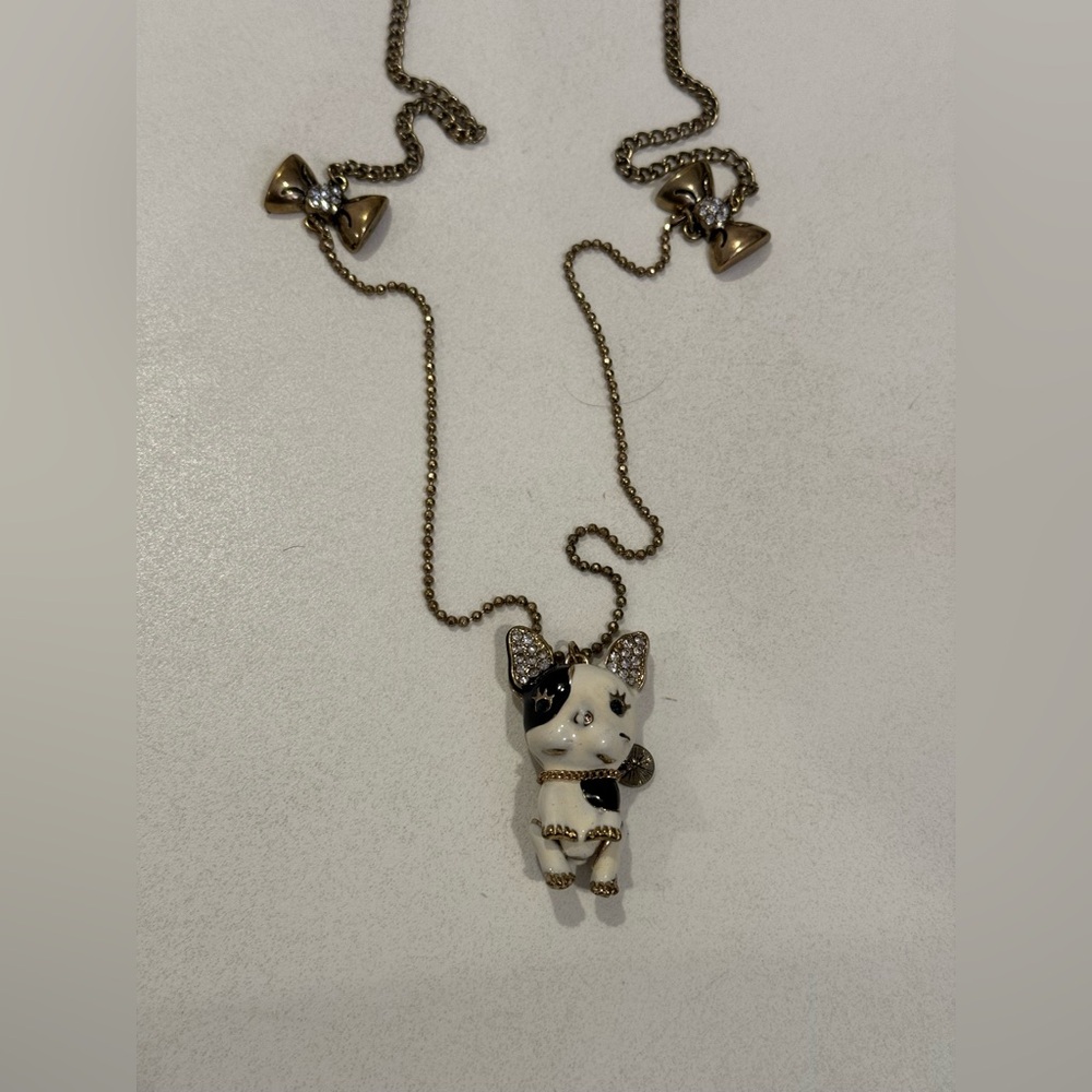 Vintage Dog Pendant Necklace